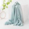 Plain Colors 100% Wool Soft Cashmere Shawl Scarf