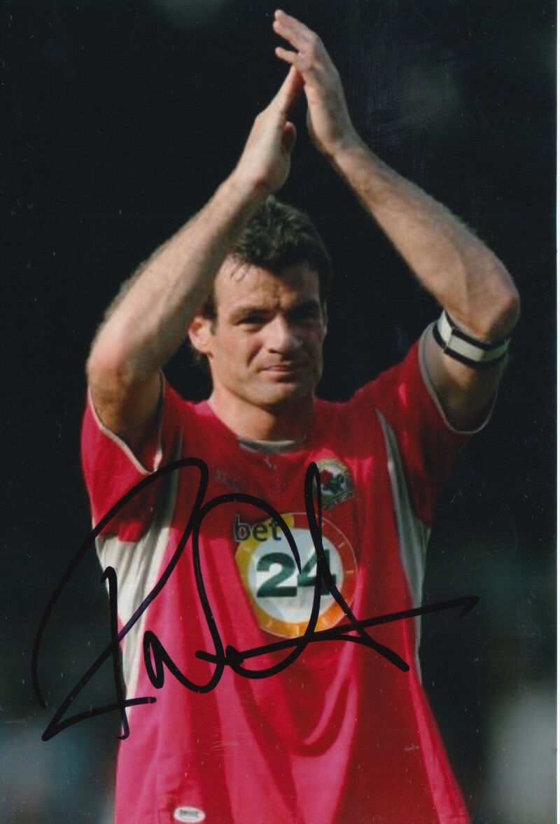 BLACKBURN ROVERS HAND SIGNED RYAN NELSEN 6X4 Photo Poster painting.