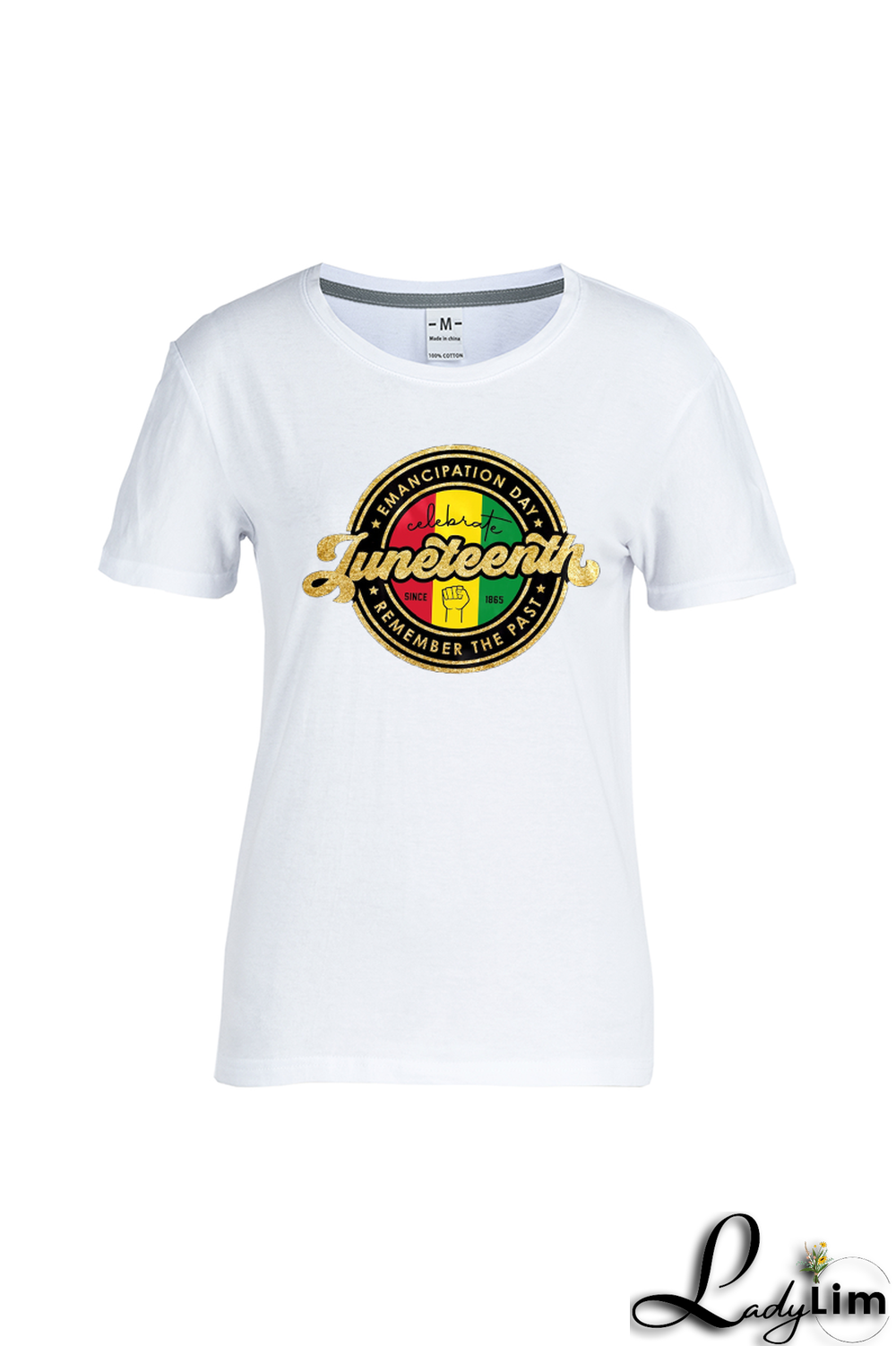 Red Casual Vintage Print Patchwork Letter O Neck T-Shirts
