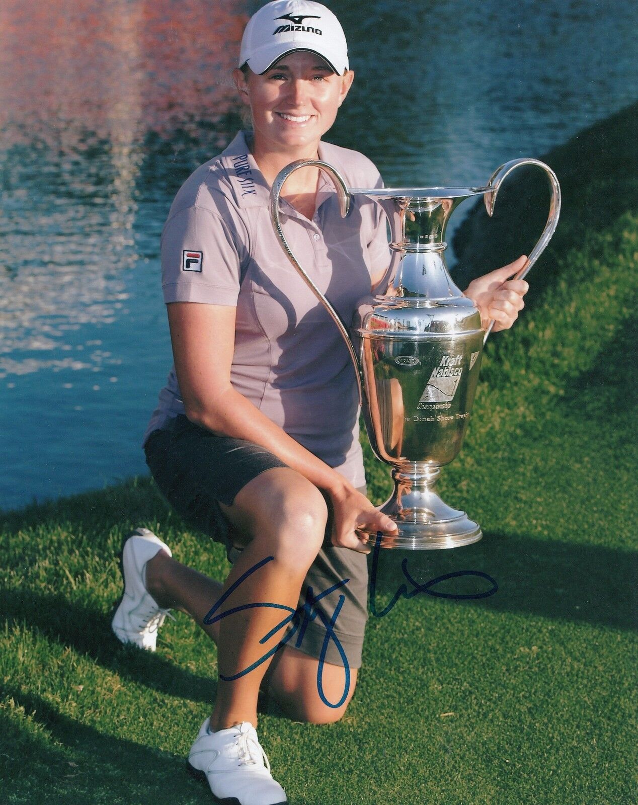 STACY LEWIS signed LPGA *WOMENS* GOLF 8X10 Photo Poster painting W/COA BRITISH OPEN CHAMP