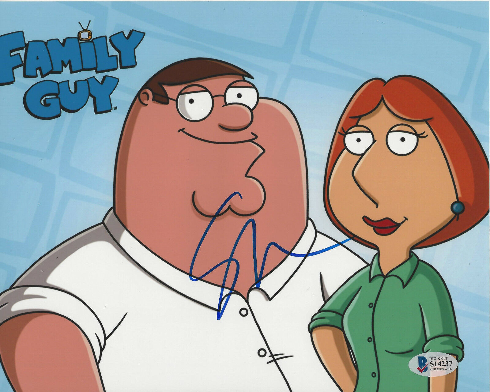 SETH MACFARLANE FAMILY GUY CREATOR SIGNED AUTHENTIC 8X10 Photo Poster painting 4 BECKETT COA BAS