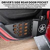 DIAMOOKY Metal Rear Door Pocket Storage Box for Jeep Wrangler JL JLU 4XE 2018-2025 & Gladiator JT 2020-2022 2023 2023 2024 2025 Accessories Door Storage Organizer Molle Panels, Star, 2PCS
