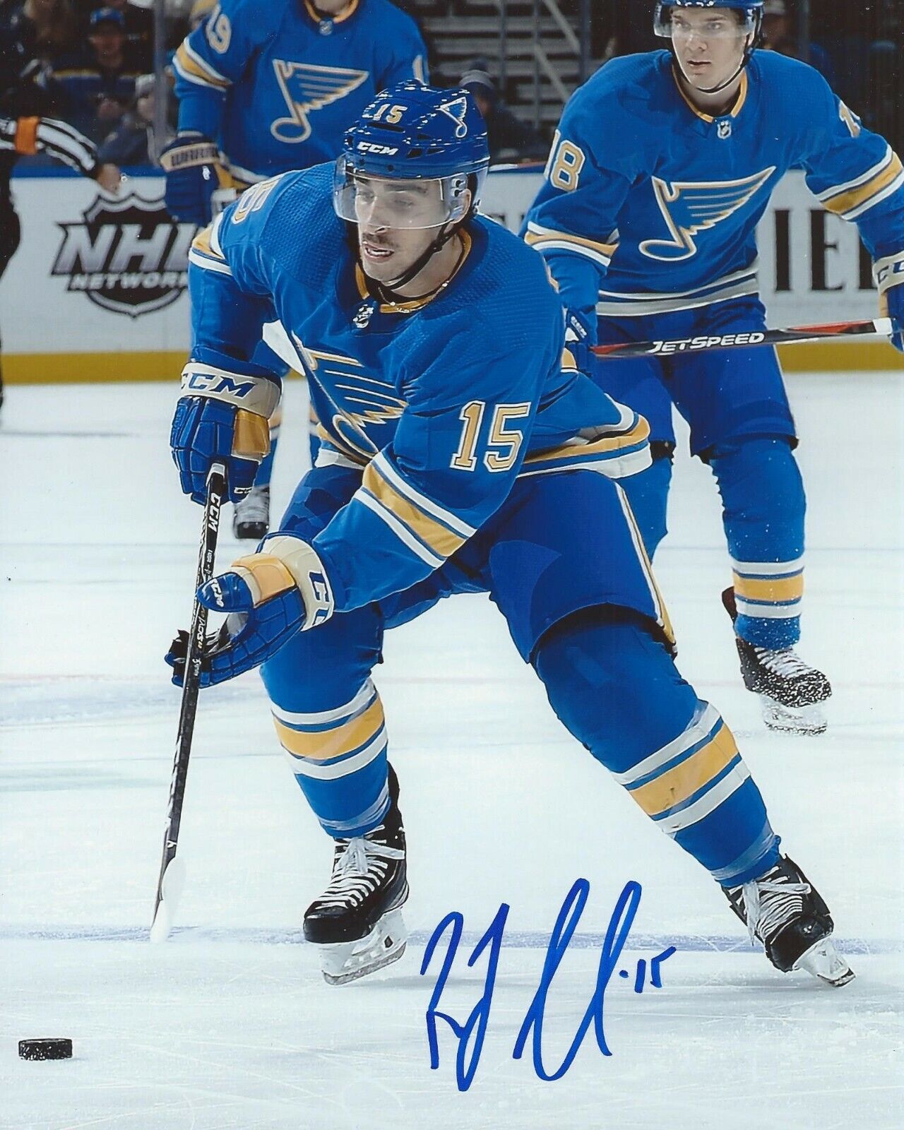 Robby Fabbri Signed 8×10 Photo Poster painting St. Louis Blues Autographed COA B