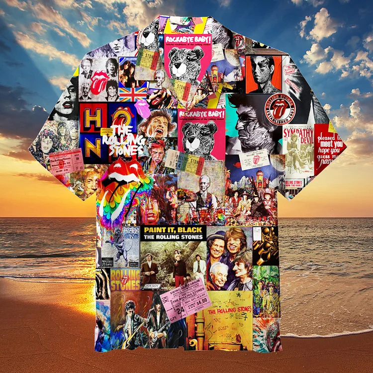 The Rolling Stones|Unisex Hawaiian Shirt