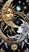 Luxury AB Velvet Diamond Painting Kit - Sun and Moon