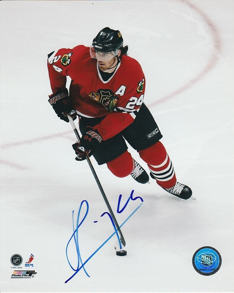 MARTIN HAVLAT SIGNED CHICAGO BLACKHAWKS 8x10 Photo Poster painting #4 Autograph