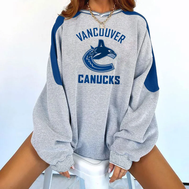 Women's Support Vancouver Canucks Hockey Print Sweatshirt
