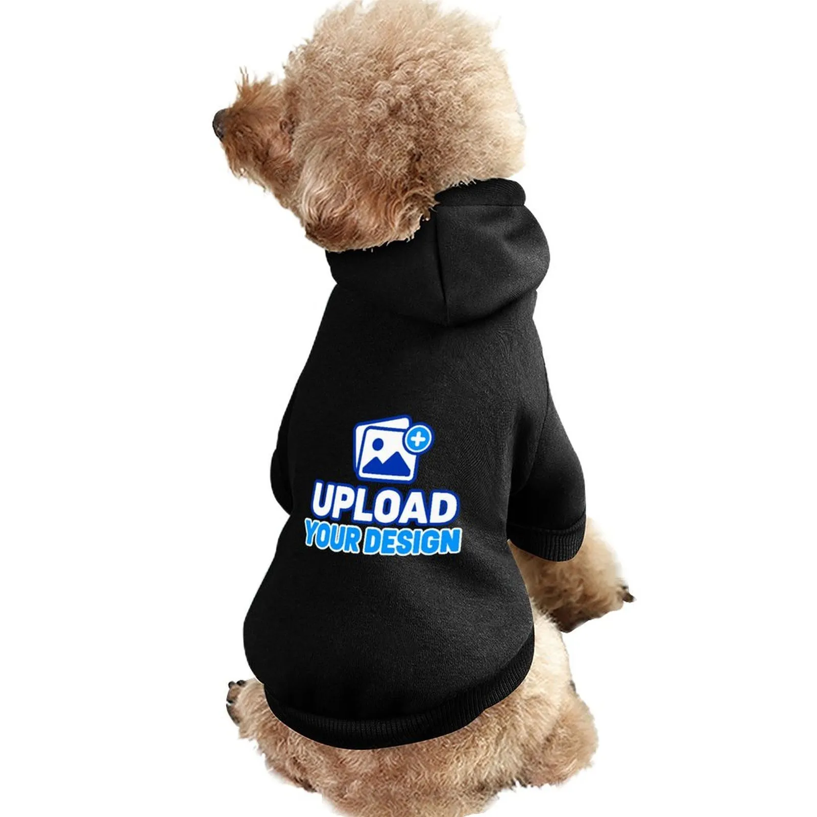 custom pet hoodie back print, main product view