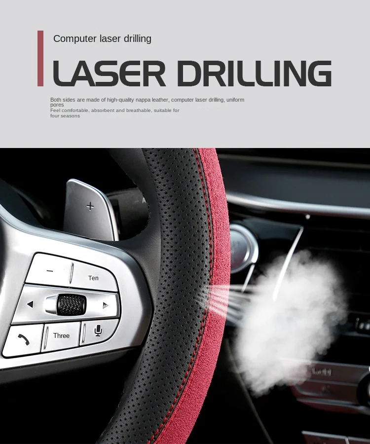 New all seasons suede steering wheel cover