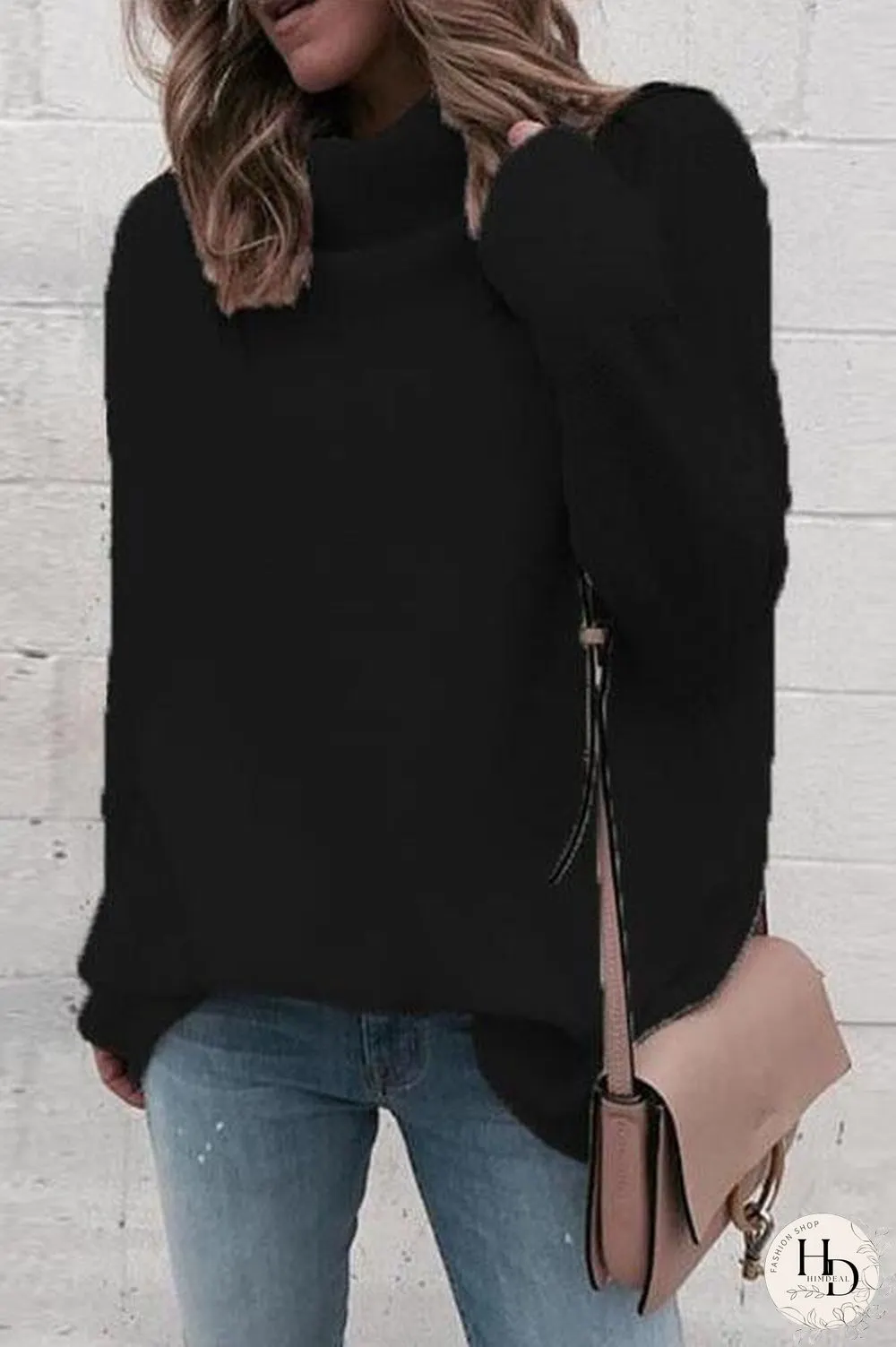 Pure White Ribbed Knitting Top