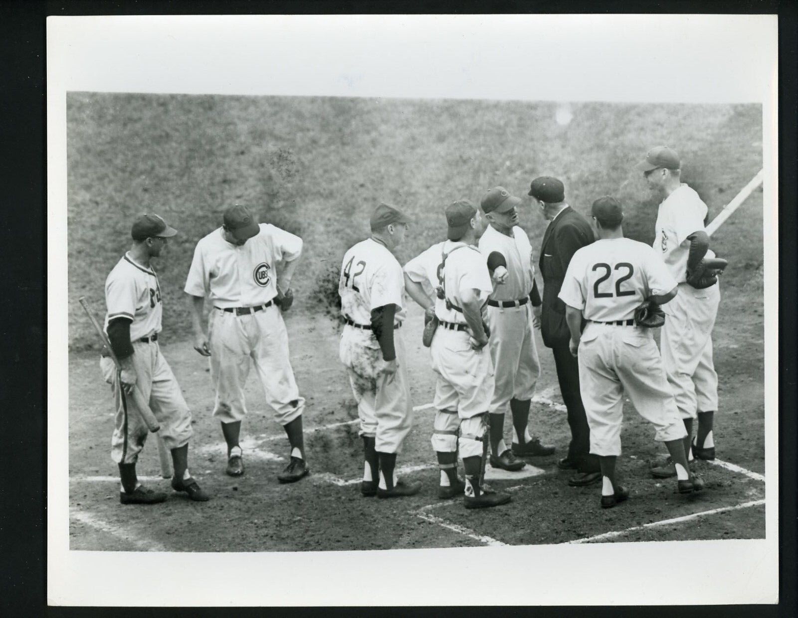 Chicago Cubs Manager Frankie Frisch Press Photo Poster painting circa 1949 - 1951