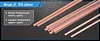 60 Pcs 5% Silver Brazing Rods - 1.3x3.2x250mm Flat Solder Alloy for HVAC & Plumbing Welding (Boxed)