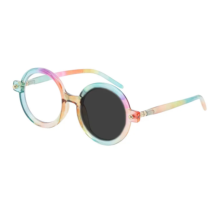 High Quality Luxury Design Retro Round Anti Blue Light Photochromic Reading Glasses For Men Computer Presbyopic Eyeglasses Women