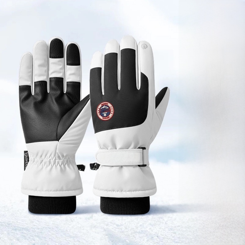 Winter Ski Gloves Outdoor Velvet Warm Electric Bike Riding Gloves Non-slip Waterproof Touch Screen Gloves SK28