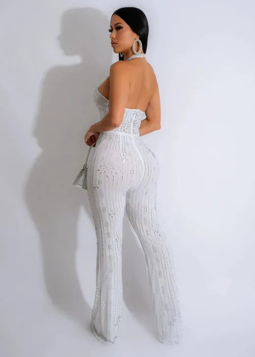 Samuel Halter Neck Sequin Jumpsuit