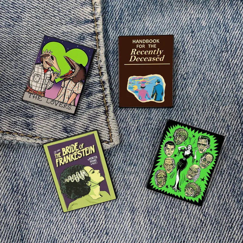 Streetwear Pin Letter Ghost Alloy Unisex Brooches