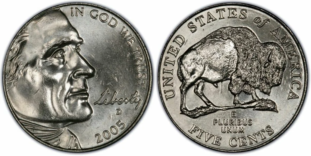 2005-D 5C Bison Jefferson Five Cents