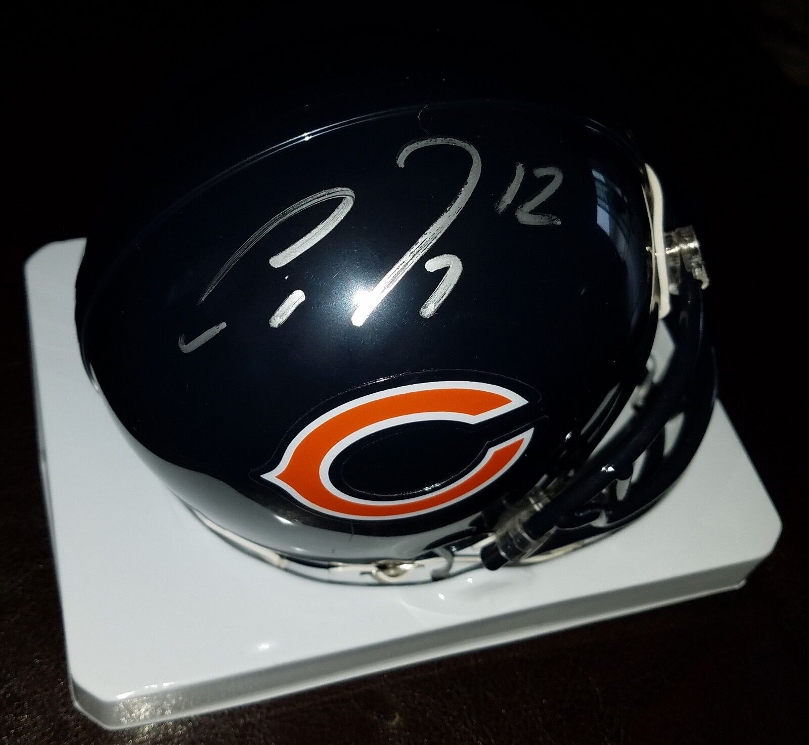 ALLEN ROBINSON 'CHICAGO BEARS' 2018 WIDE RECEIVER SIGNED MINI-HELMET *COA 2