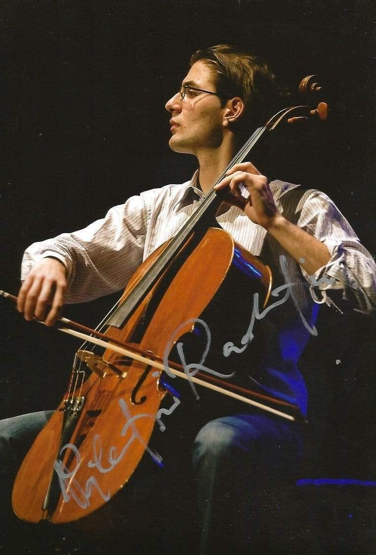 Valentin Radutiu CELLIST autograph, In-Person signed Photo Poster painting