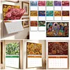 2027 New DIY Diamond Painting Flower Owl Wall Calendar Kit 12-Month Flip Calendar Design Home Decor