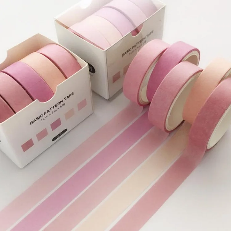 Basic Pink Washi Tape Set