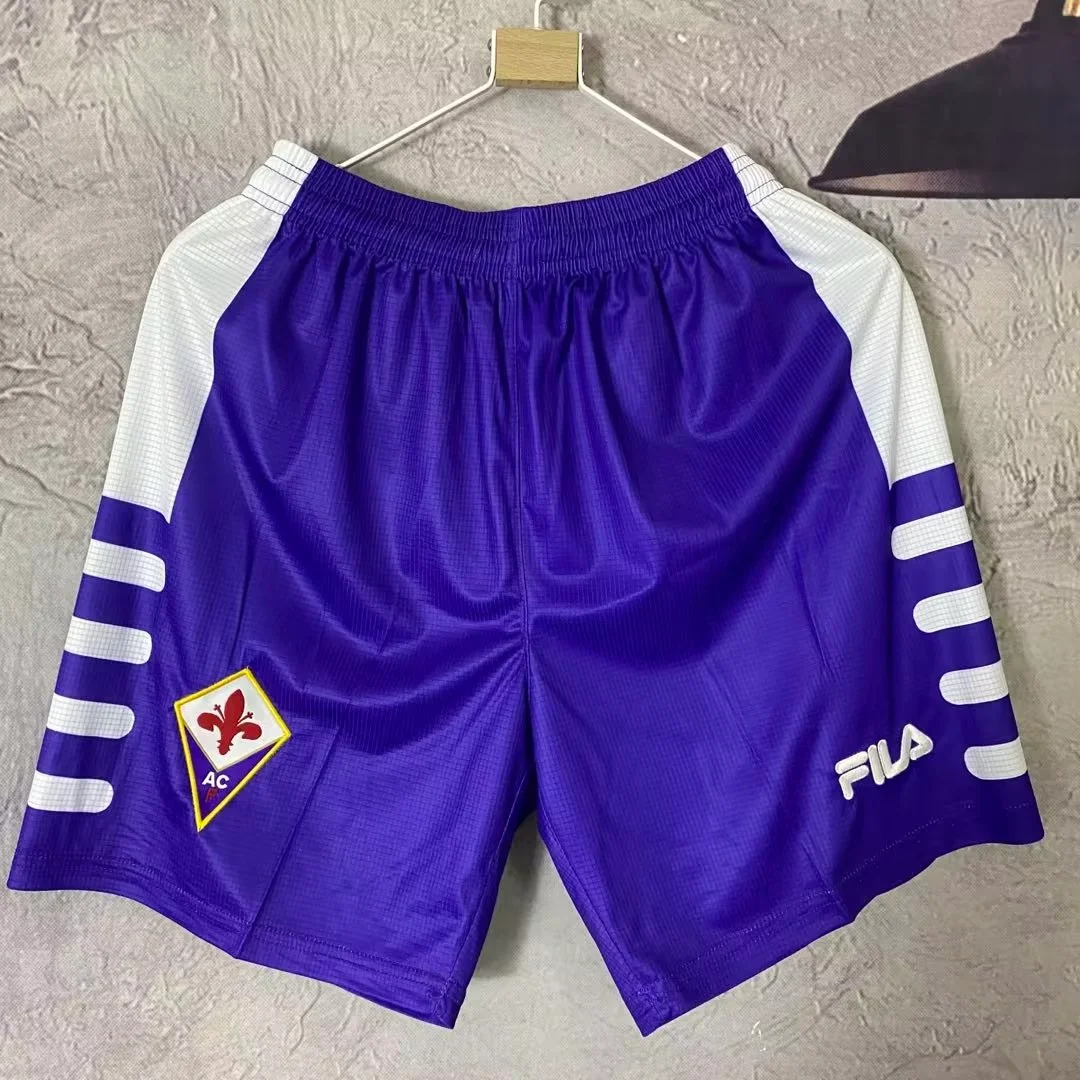 Retro 98-99 Florence Fiorentina Home Shorts Football Thai Quality