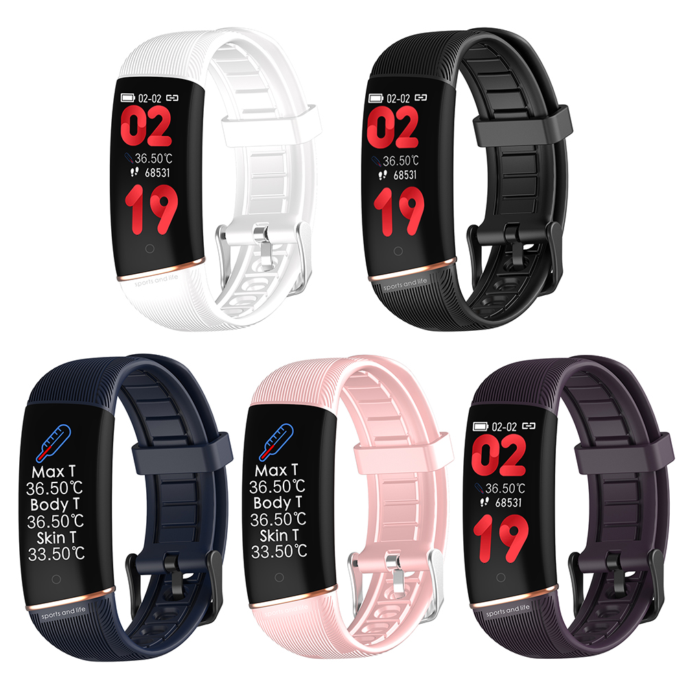 

E98S Smart Watch Waterproof Fitness Temperature Measurement Smartwatch, Purple, 501 Original