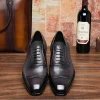Designer Mens Dress Shoes Real Leather Comfortable