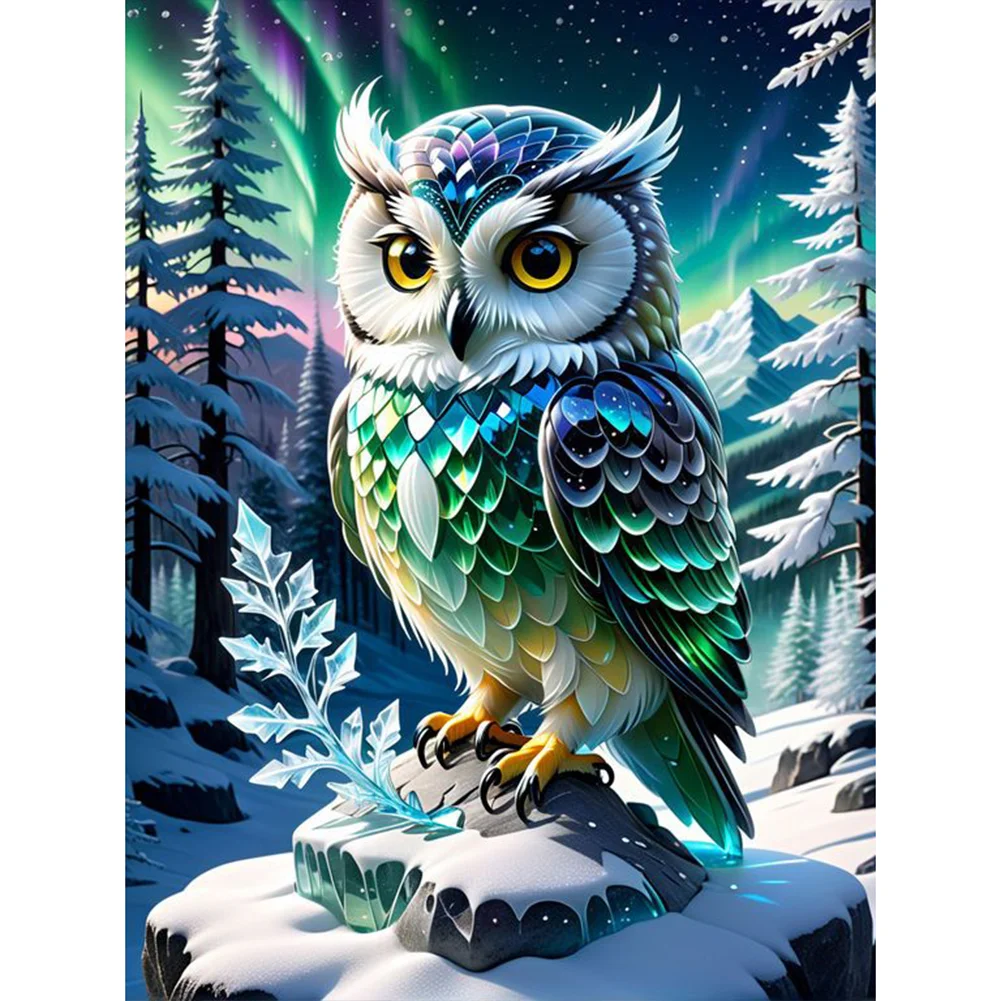 Diamond Painting - Full Round Drill - Owl(Canvas|30*40cm)