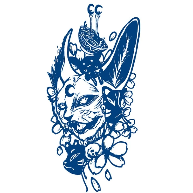 Semi-permanent Waterproof Temporary Tattoo Sexy flowers Body Art Tattoo Sticker Full Fake Tatoo Women Men