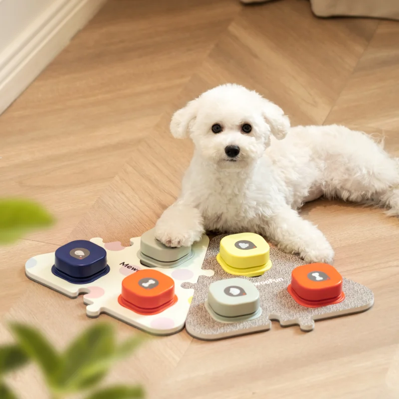 Dog Communication Buttons   3-in-1 Puzzle-Style  Mewoofun