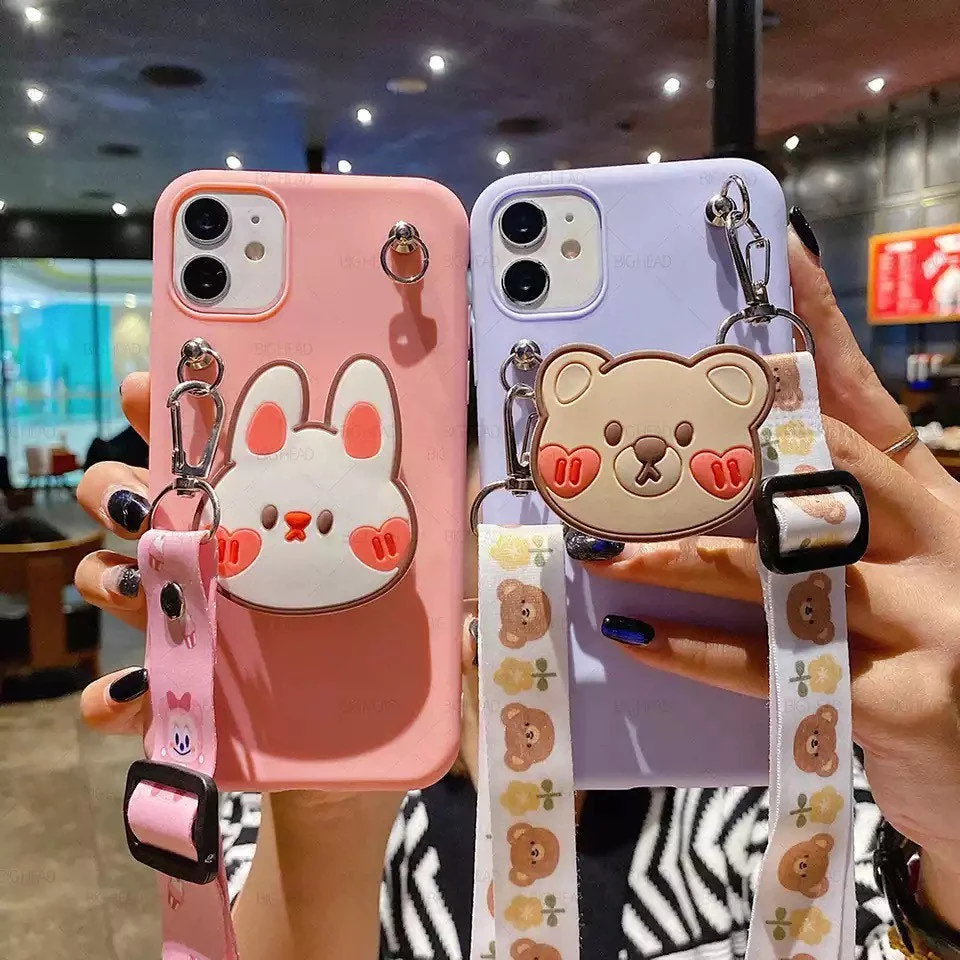 Rabbit and Bear Besties Phone Case For Samsung ET004