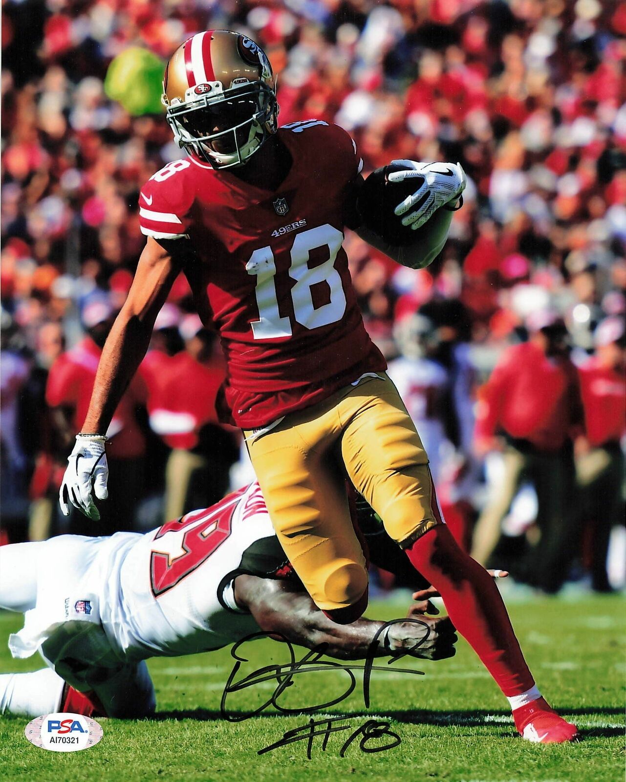 DANTE PETTIS signed 8x10 Photo Poster painting PSA/DNA San Francisco 49ers Autographed