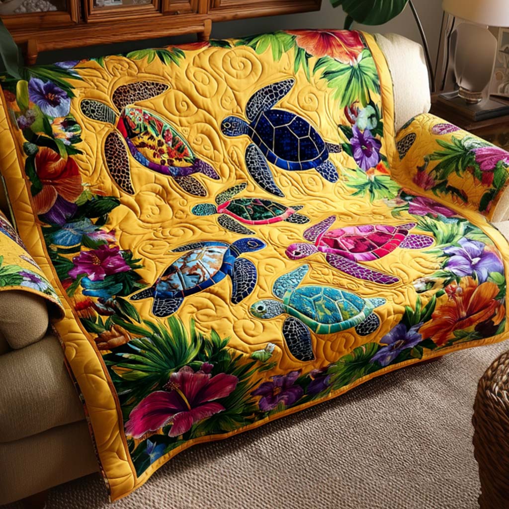 Turtle Meadow Quilted Sofa Cover NCU0NT11700 everthome