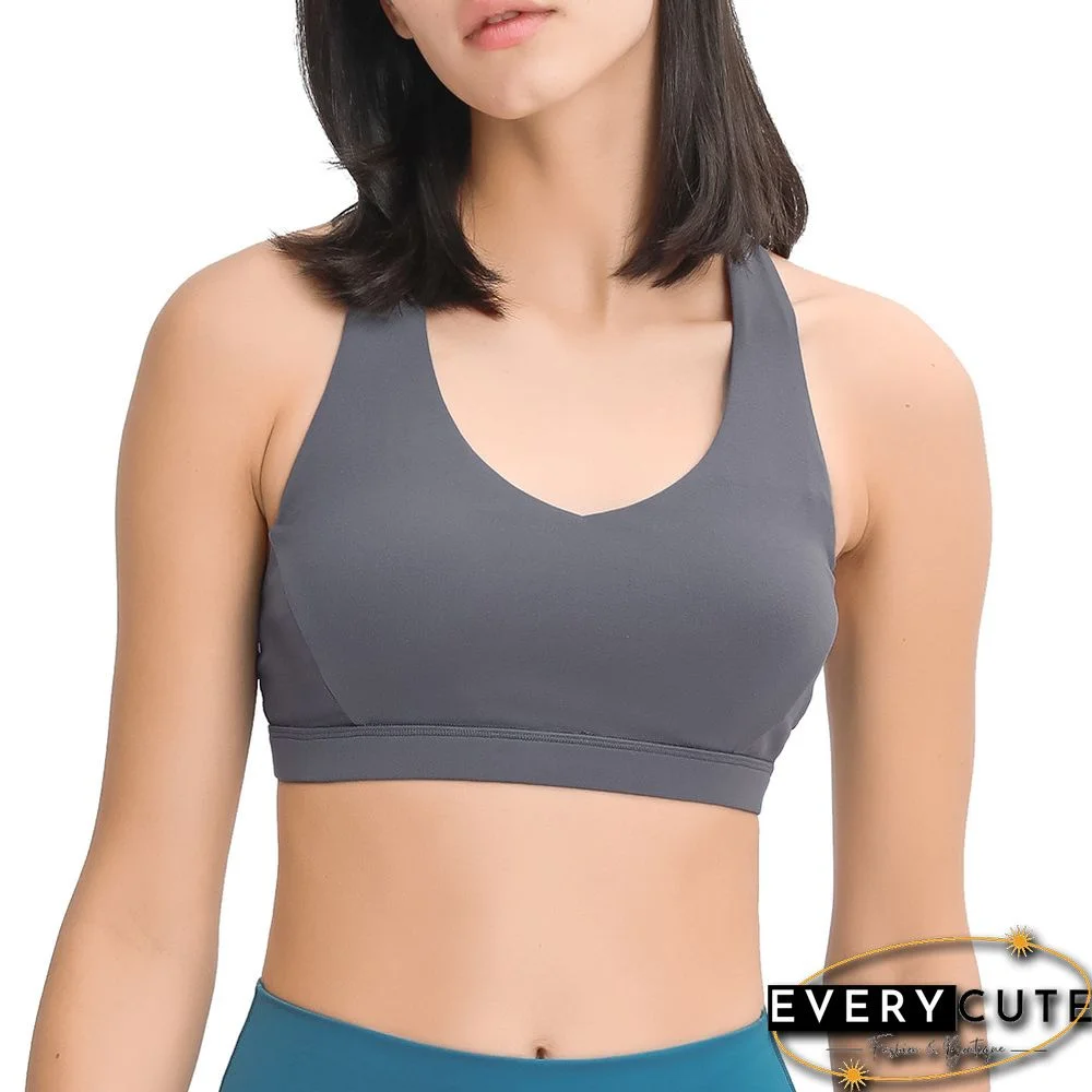 Titanium Y Back Push-up Sports Vest Bra