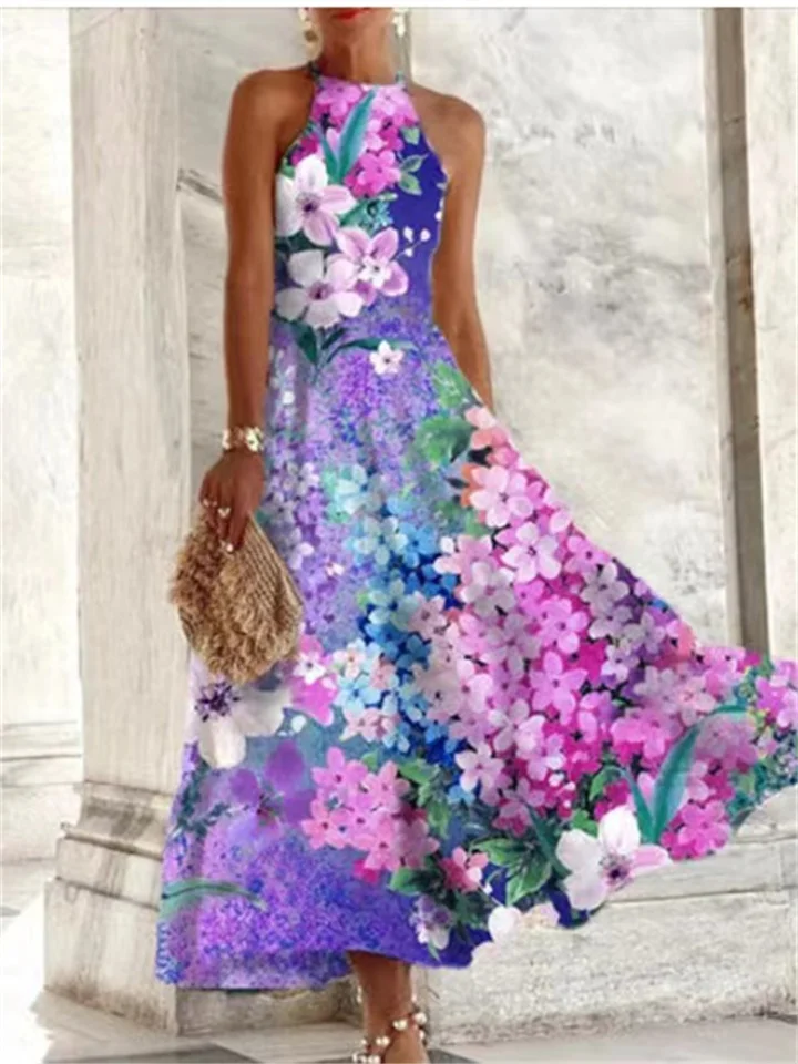 New Sleeveless Women's Dresses Celadon Matching Color Long Comfortable Dresses