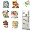 6pcs Acrylic Special Shape Cupcake Diamond Painting Fridge Magnet