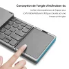 Clavier Bluetooth sans fil avec pavé tactile