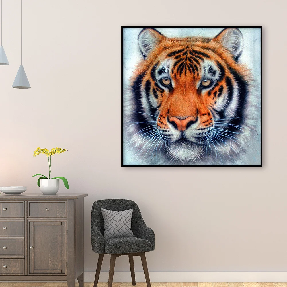 Diamond Painting - Full Round Drill - Tiger(30*30cm)
