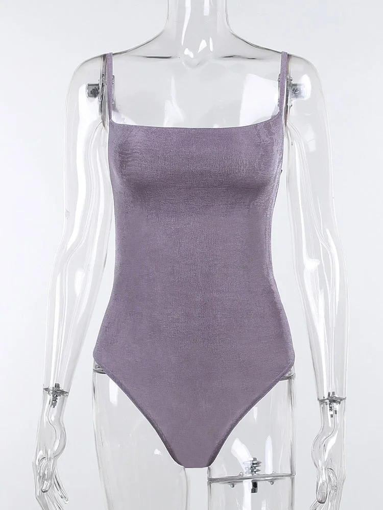 WannaThis Y2K Knitting Cami Bodysuits Women Solid Backless Sport Sexy Streetwear Fitness Skinny Tops Fashion Overalls 2021 New