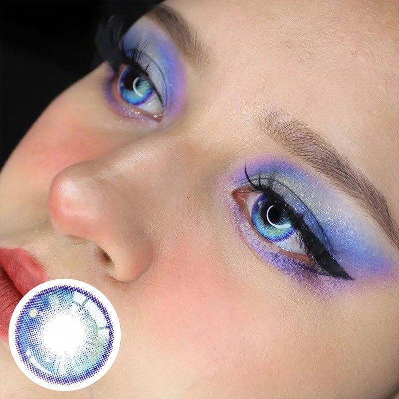 Cardcaptor Blue Colored Contact Lenses