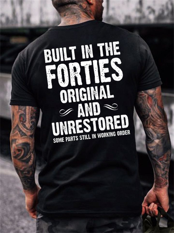 Men's Summer Casual Fashion Round Neck Fashion Printing Short-sleeved T-shirt