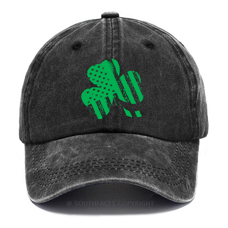 USA Flag Shamrock Print St. Patrick's Day Hats