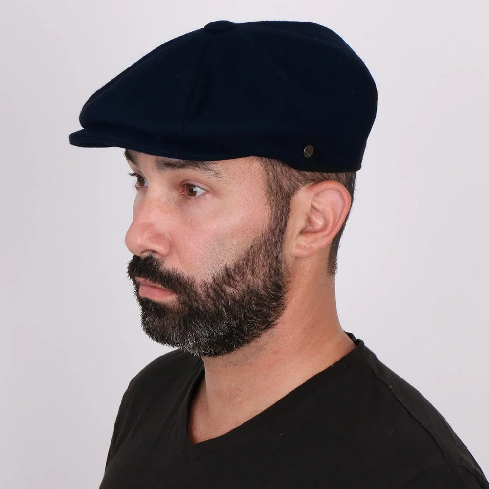 5 Colors - Shelby - Walrus Hat Wool Blend 8 Panel Newsboy Cap