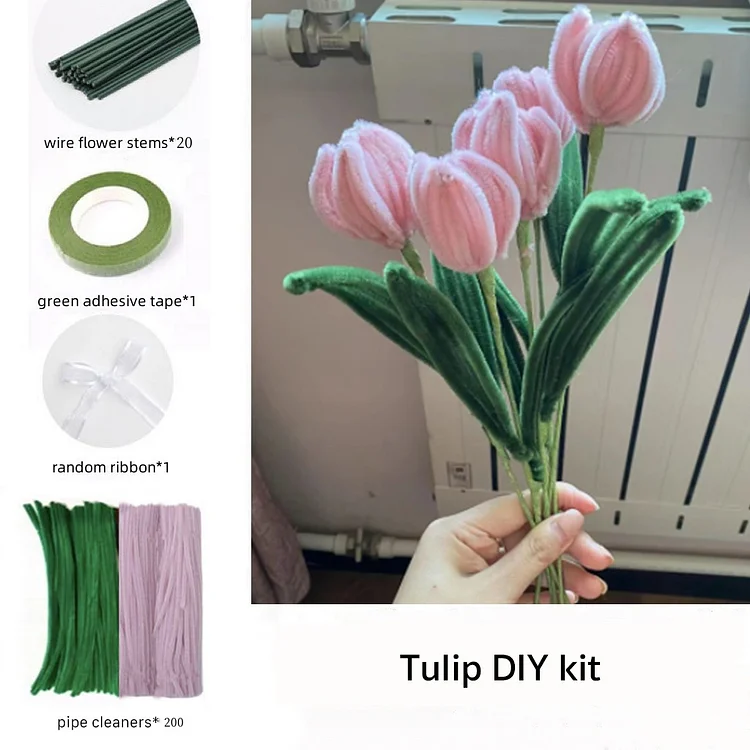 DIY Pipe Cleaners Kit - Tulip