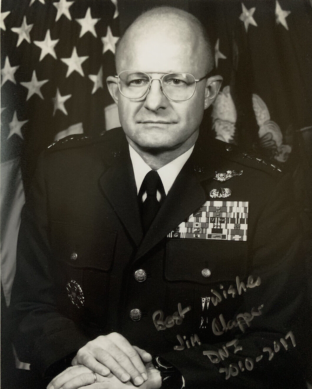 JAMES CLAPPER HAND SIGNED 8x10 Photo Poster painting DIRECTOR OF INTELLIGENCE AUTOGRAPH COA