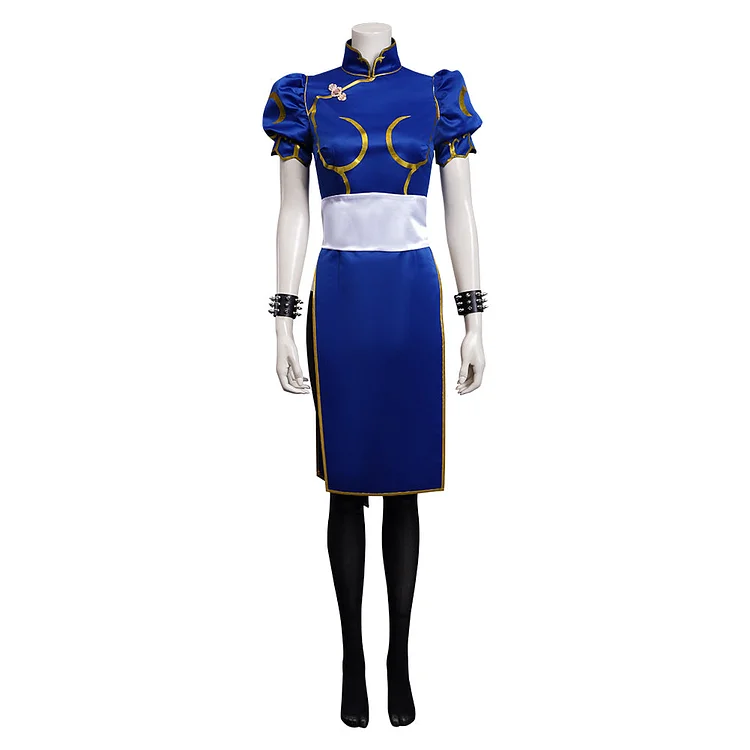 Street Fighter(SF) Cheongsam Dress Outfit Chun-Li Halloween Carnival Suit Cosplay Costume