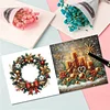 6pcs DIY Weihnachtskerze Diamant Kunst Gru&szlig;karten f&uuml;r Feiertagssegen