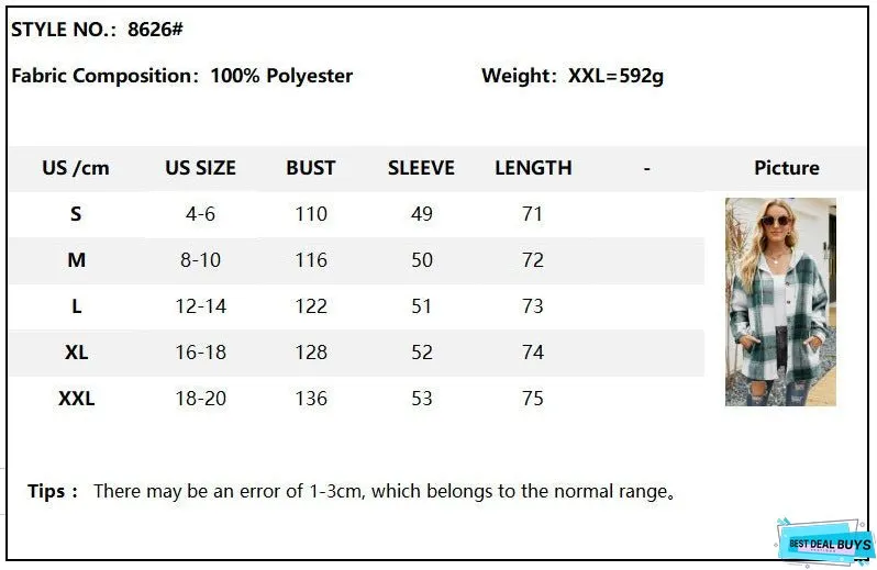 Drawstring Hooded Plaid Shacket Coat With Pocket