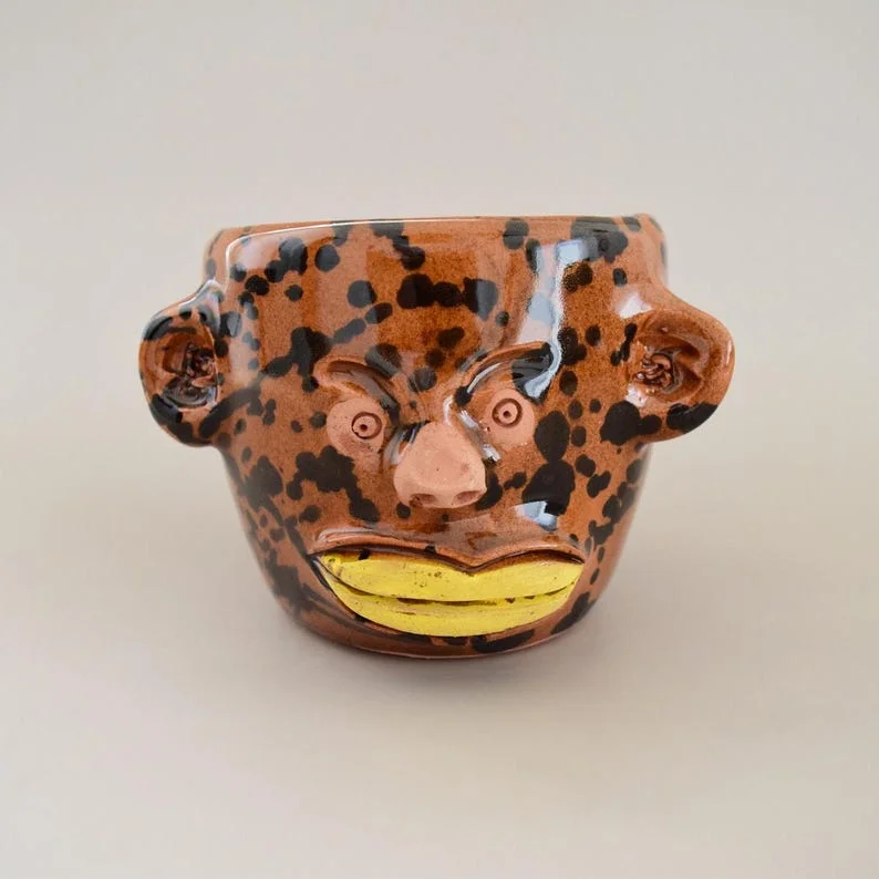 Weird Face Ceramic Cup